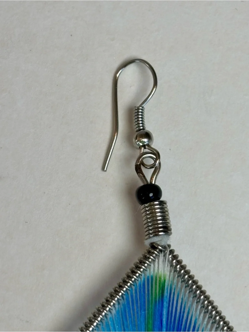 Butterfly String Art Dangle Earrings Boho Statement Earrings